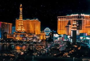 Las Vegas bei Nacht.