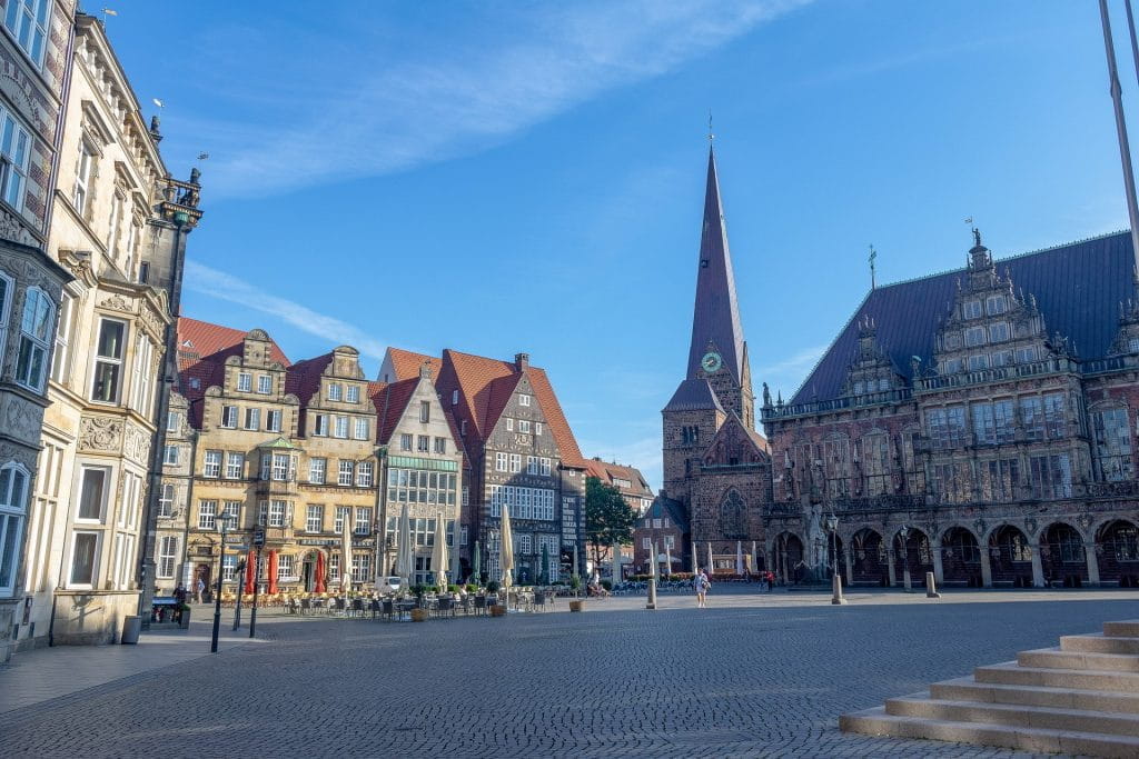 Bagian dari kota tua Bremen.