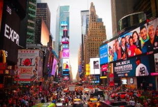Der Times Square in New York City.