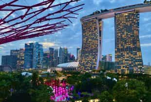 Das Casino-Resort Marina Bay Sands in Singapur.
