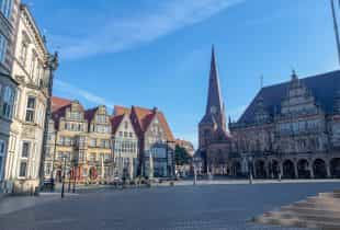 Die Altstadt der Hansestadt Bremen.