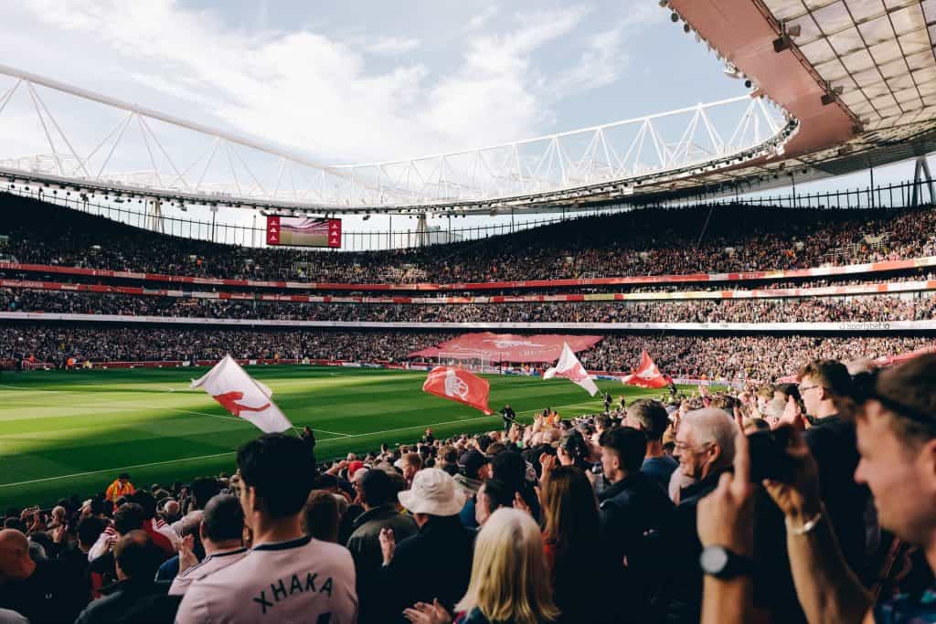 Das Emirates Stadion während eines Heimspiels des FC Arsenal London