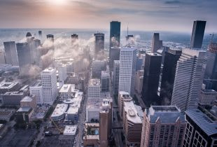 Downtown in Houston.