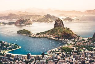 Die Küste von Rio de Janeiro.