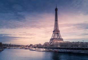 Der Eiffelturm in Paris.