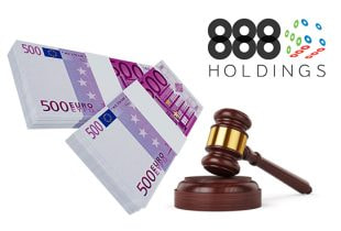 Ein Stapel Euro, der die von 888 Holdings zurückgelegten Mittel darstellt, um potenzielle rechtliche Herausforderungen in Deutschland und Österreich zu decken.