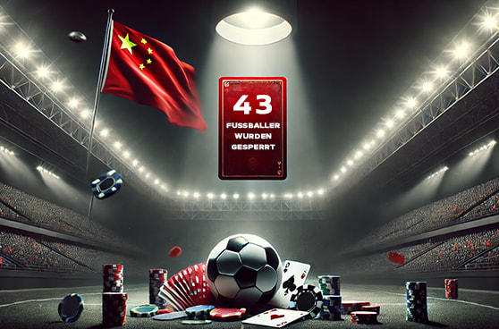 43 Fußballer in China wegen Glücksspiel und Manipulation gesperrt.