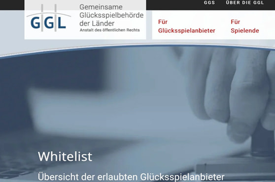 Interaktive Whitelist der GGL für Glücksspielanbieter in Deutschland